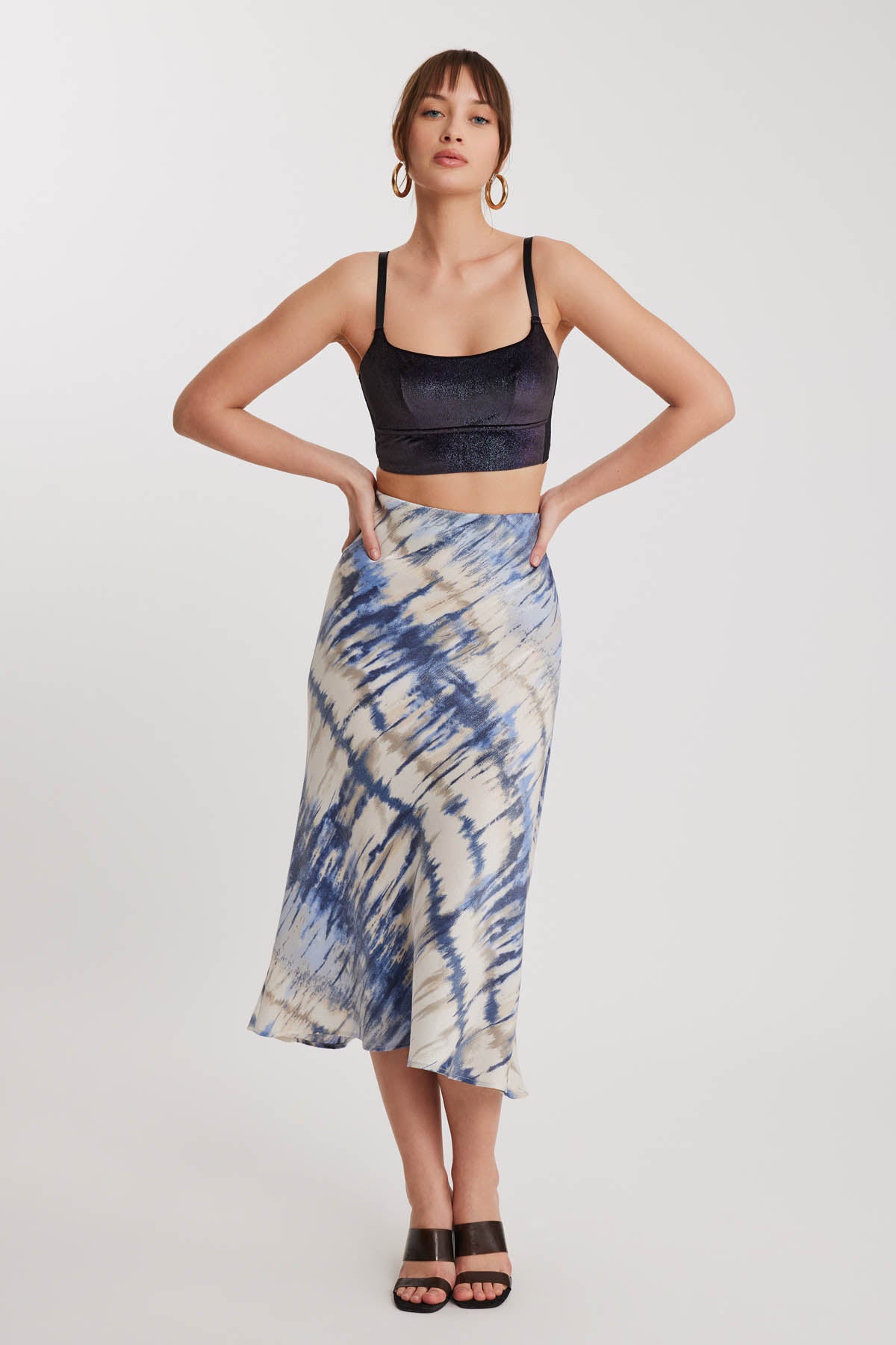 BRIGHT PATTERN MIDSIZE SKIRT