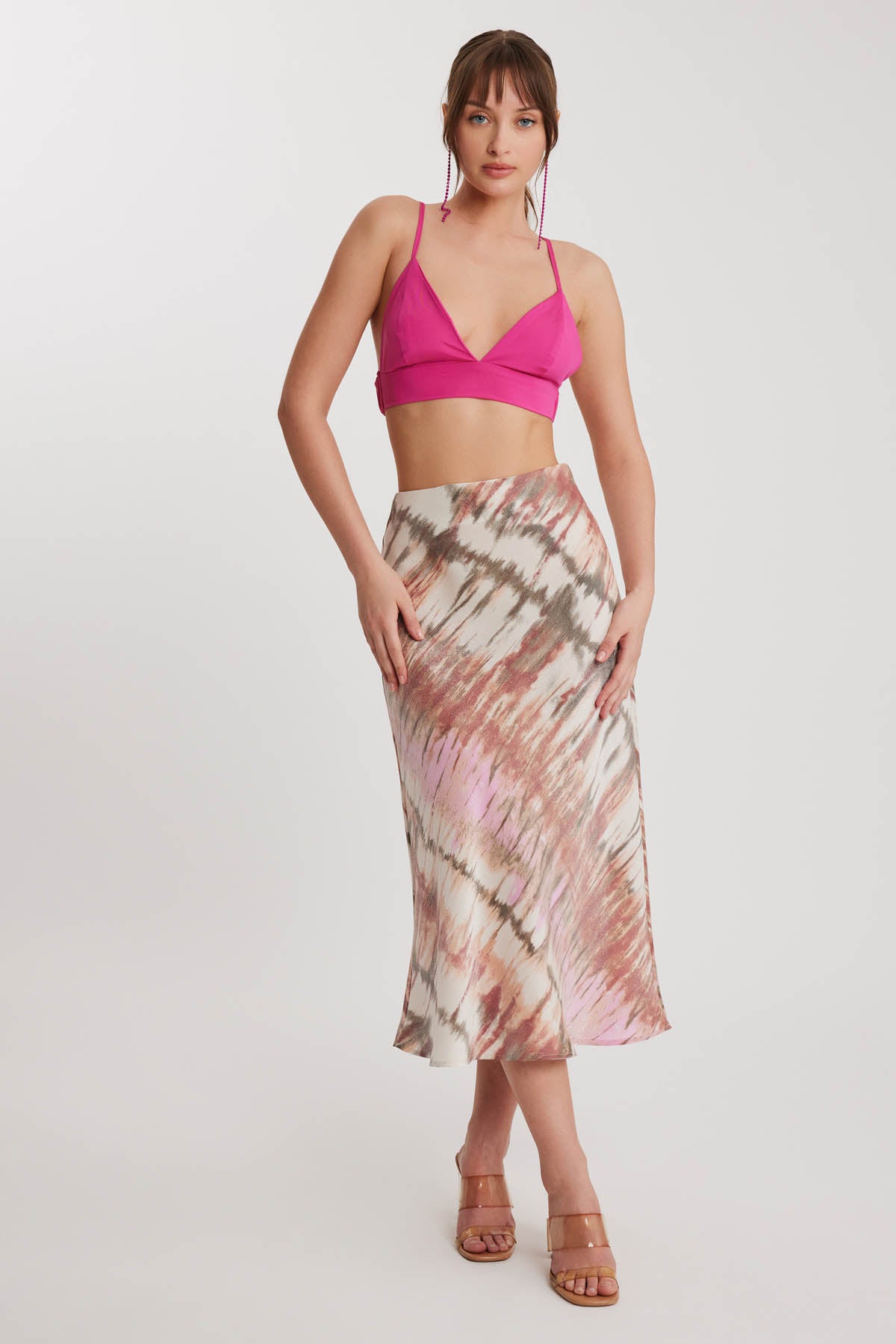 BRIGHT PATTERN MIDSIZE SKIRT