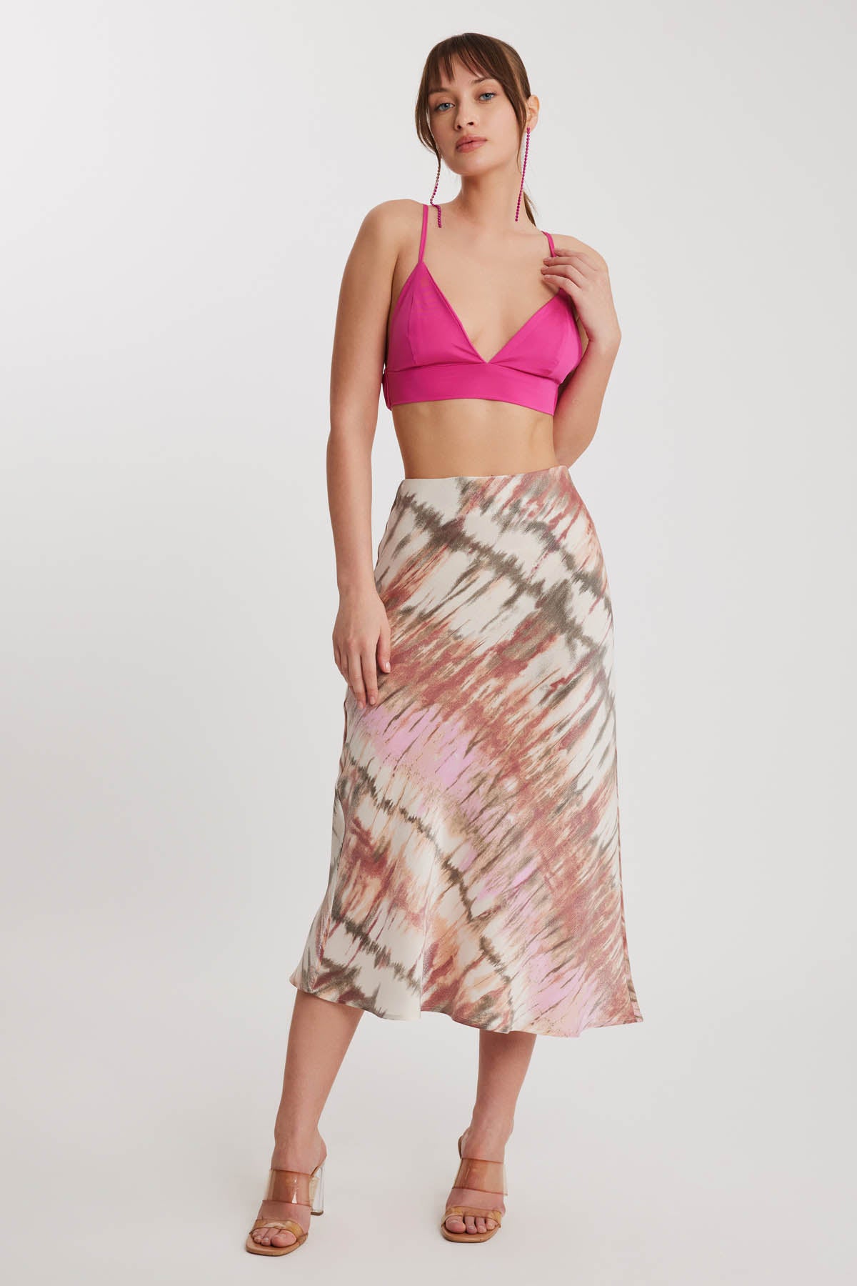 BRIGHT PATTERN MIDSIZE SKIRT