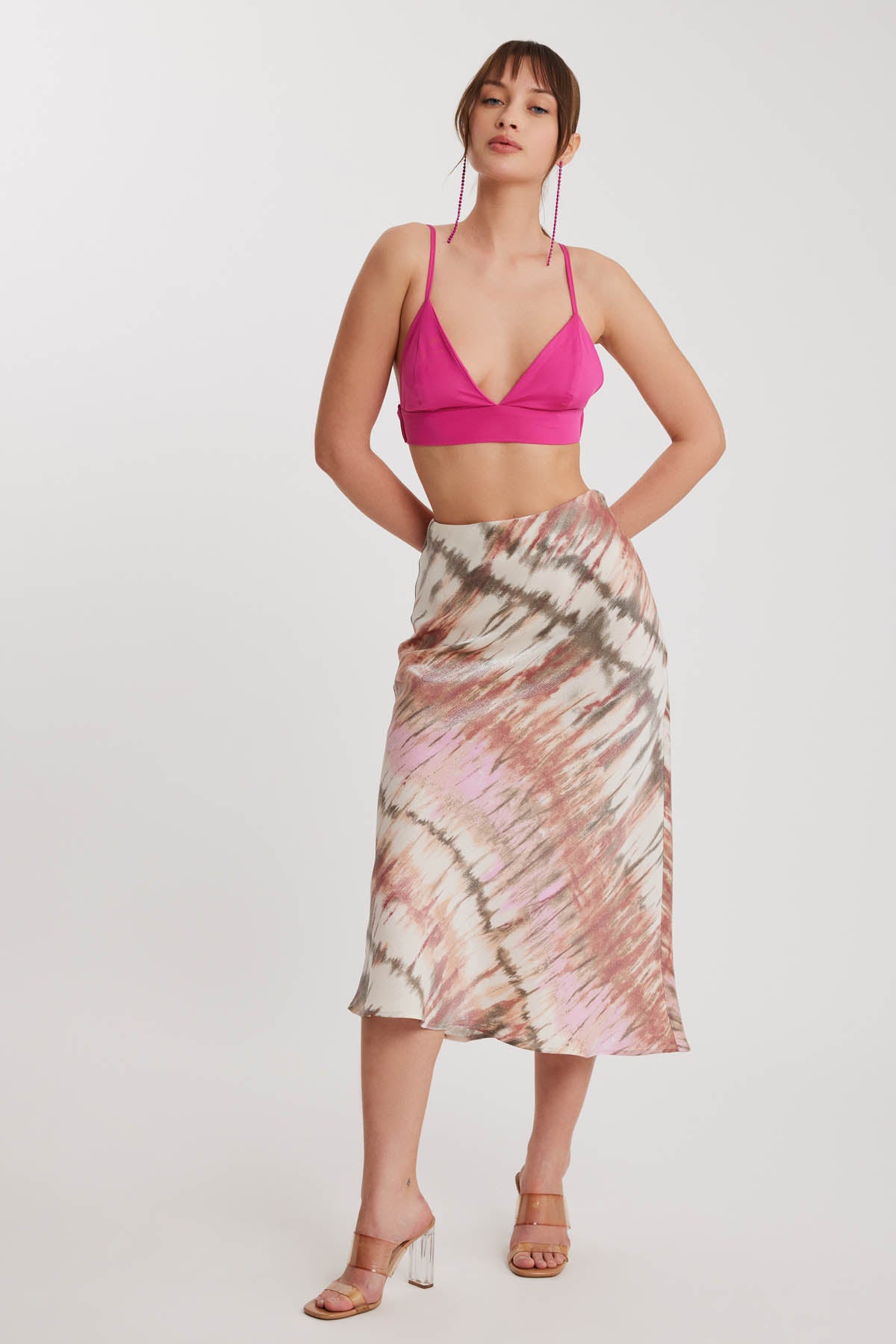 BRIGHT PATTERN MIDSIZE SKIRT
