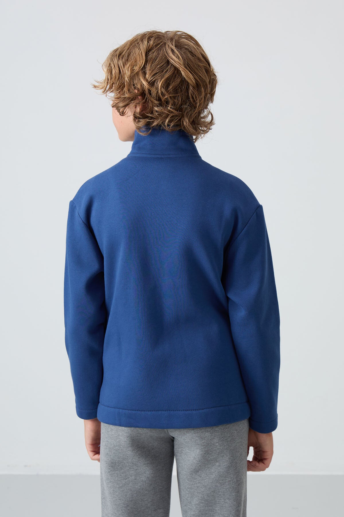 Parliament Cotton Thick Fleece-Lined Soft Textured Standard Fit Embroidered Boys' Sweatshirt - 11245