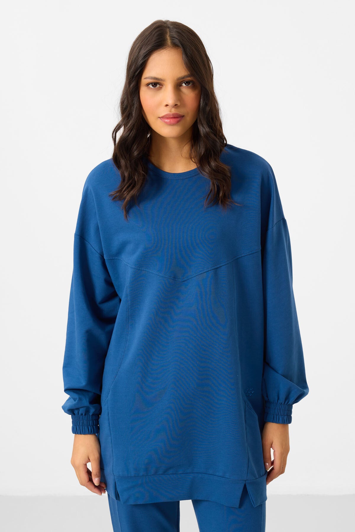 Parliament O Collar Basic Oversize Women's Tracksuit Tunic Set - 95347