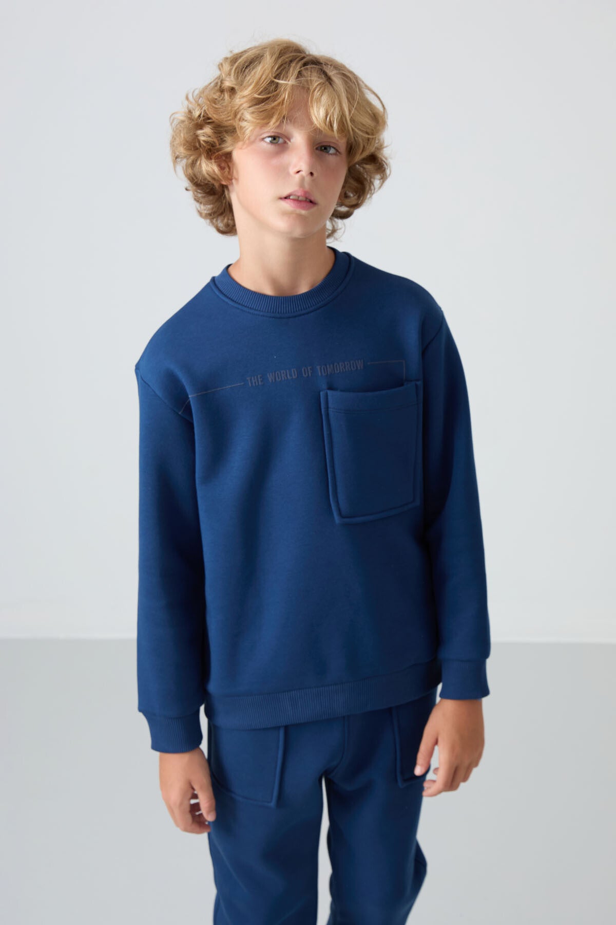 Parliament Cotton Thick Fleece-Lined Soft Textured Standard Fit Printed Boys' Tracksuit Set - 11257