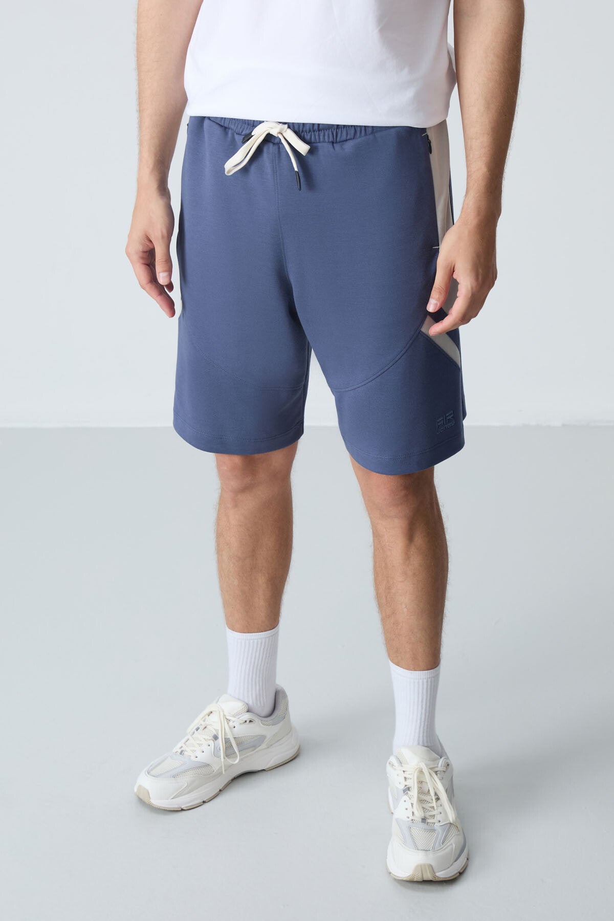 Petrol Cotton Thick Soft Textured Standard Fit Basic Men's Shorts - 81281