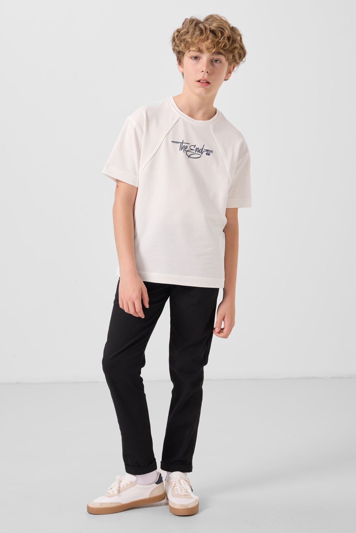 Black Standard Fit Weaving Lightweight Flexible Chino Trousers - 11272