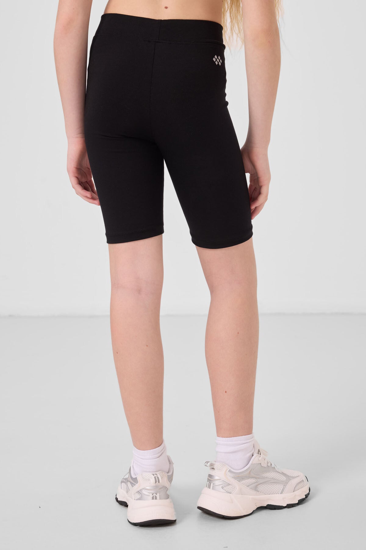 Black cotton shorts, Standard Fit Basic Tights - 75188
