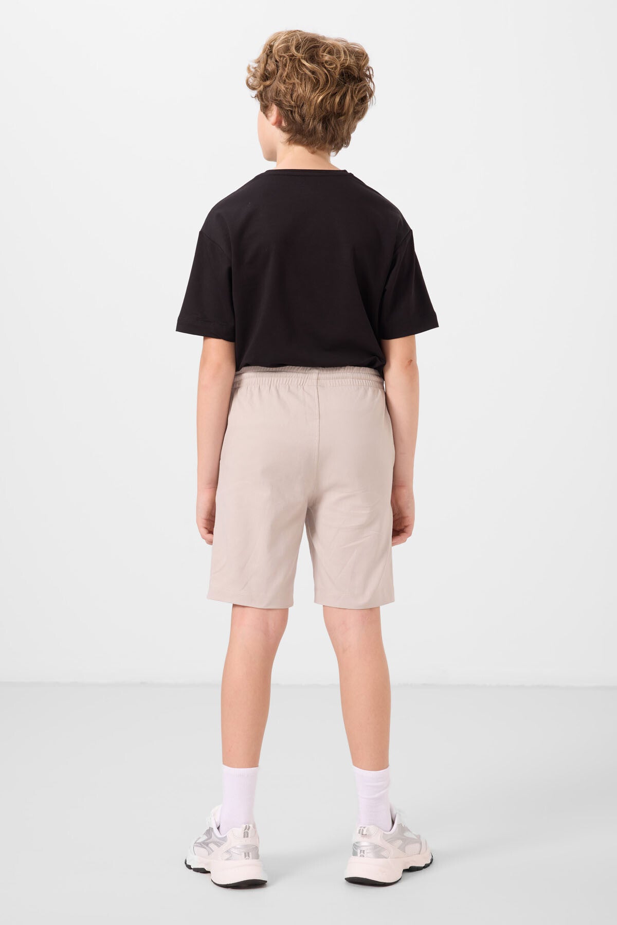 Black-Stone Cotton Oversize Fit Weaving Lightweight Flexible Chino Shorts Set - 11277