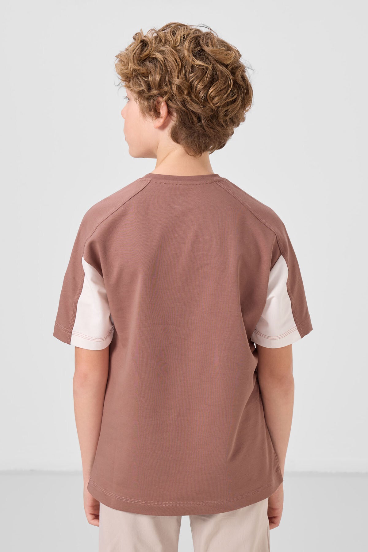 Oversize Fit Embroidered Cotton Cinnamon T-Shirt for boys - 11290
