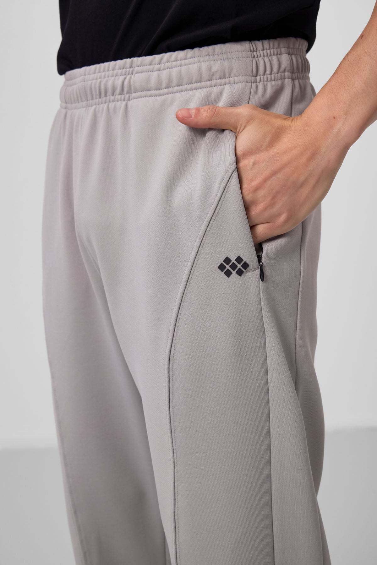 Stone Surface Textured Standard Fit Palazzo Men's Trousers - 82171