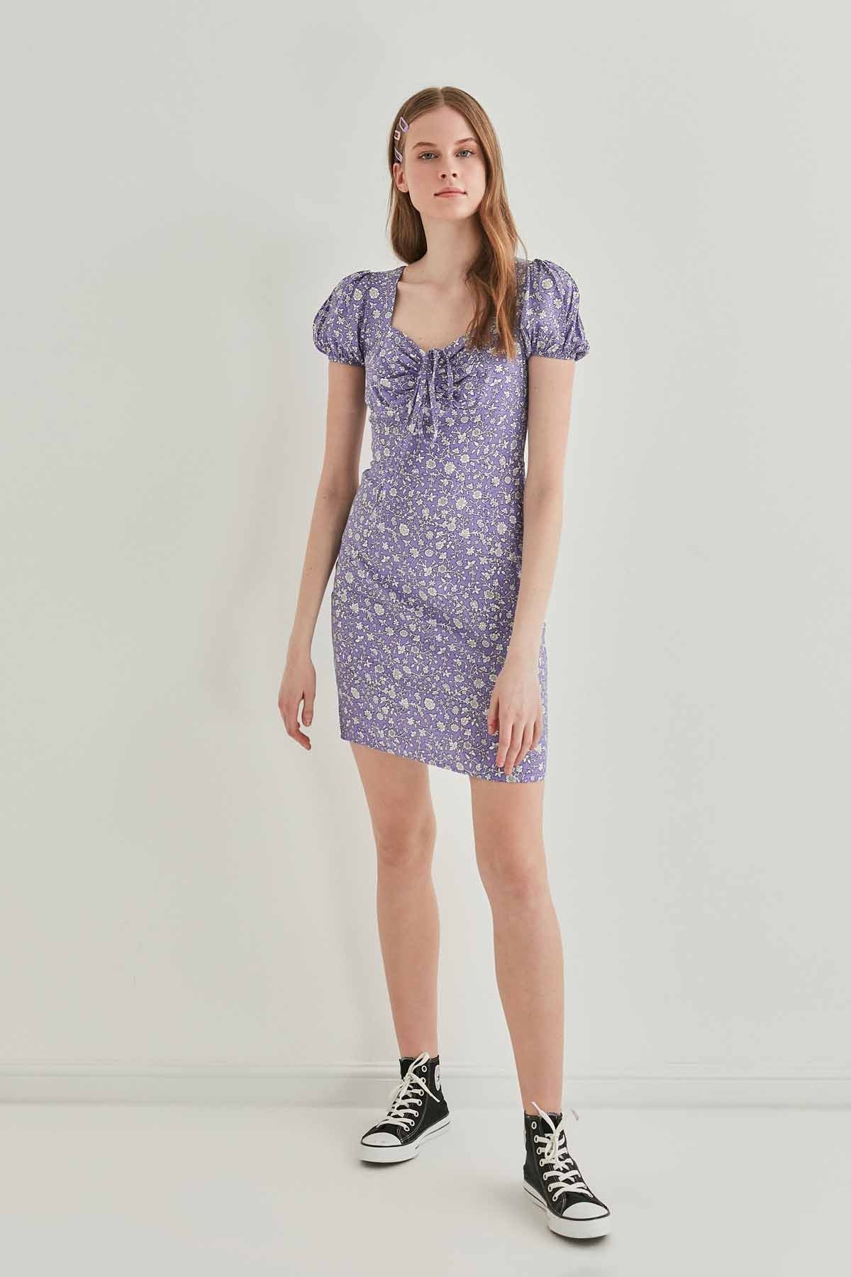 FLORAL MINI DRESS