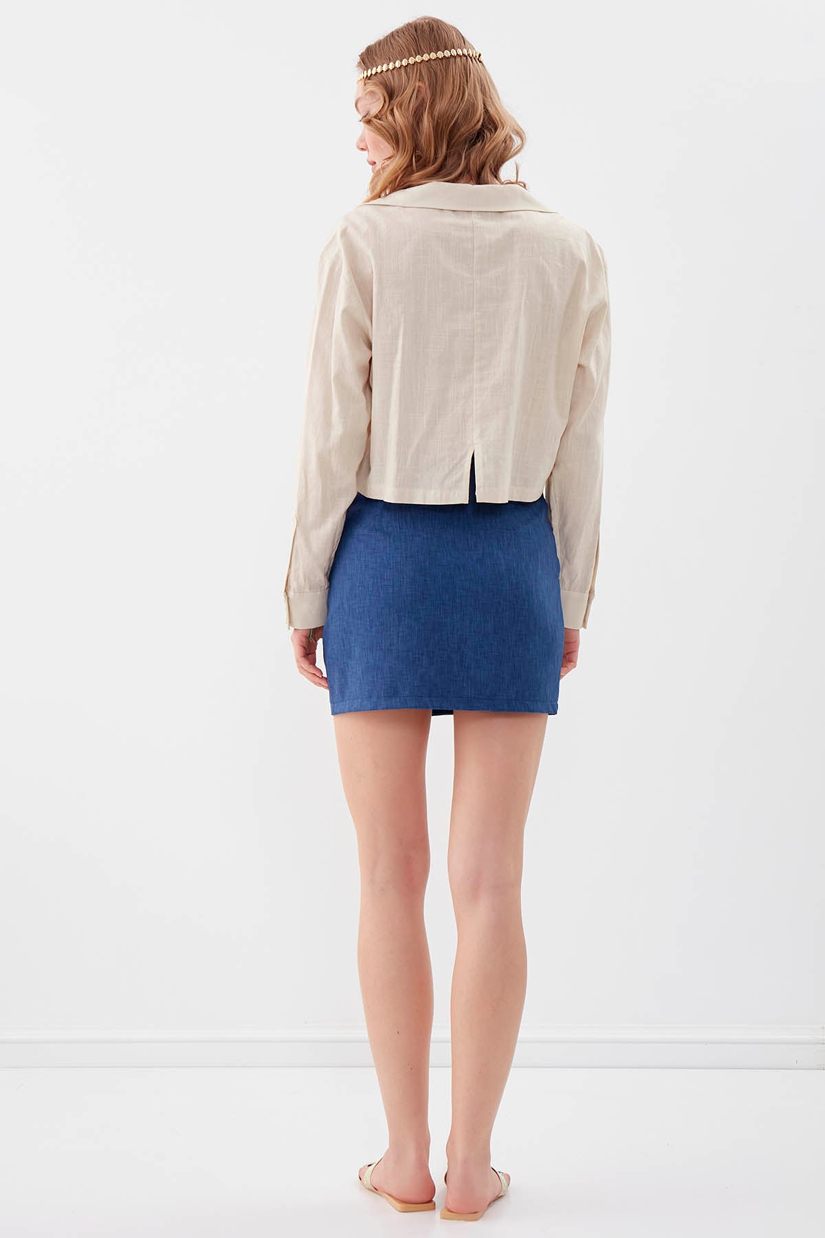 ZIPPERED MINI-SKIRT