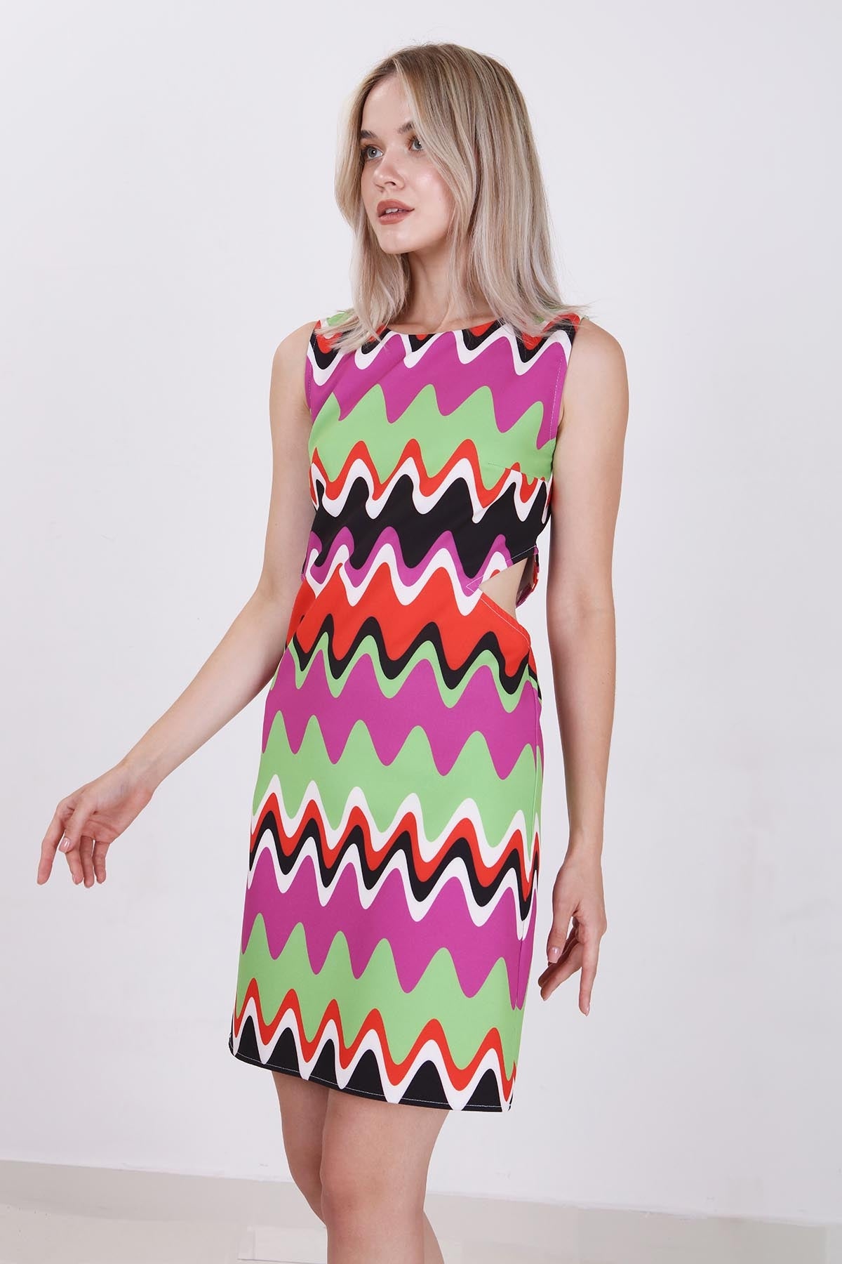 DRESS WITH OPEN SIDES