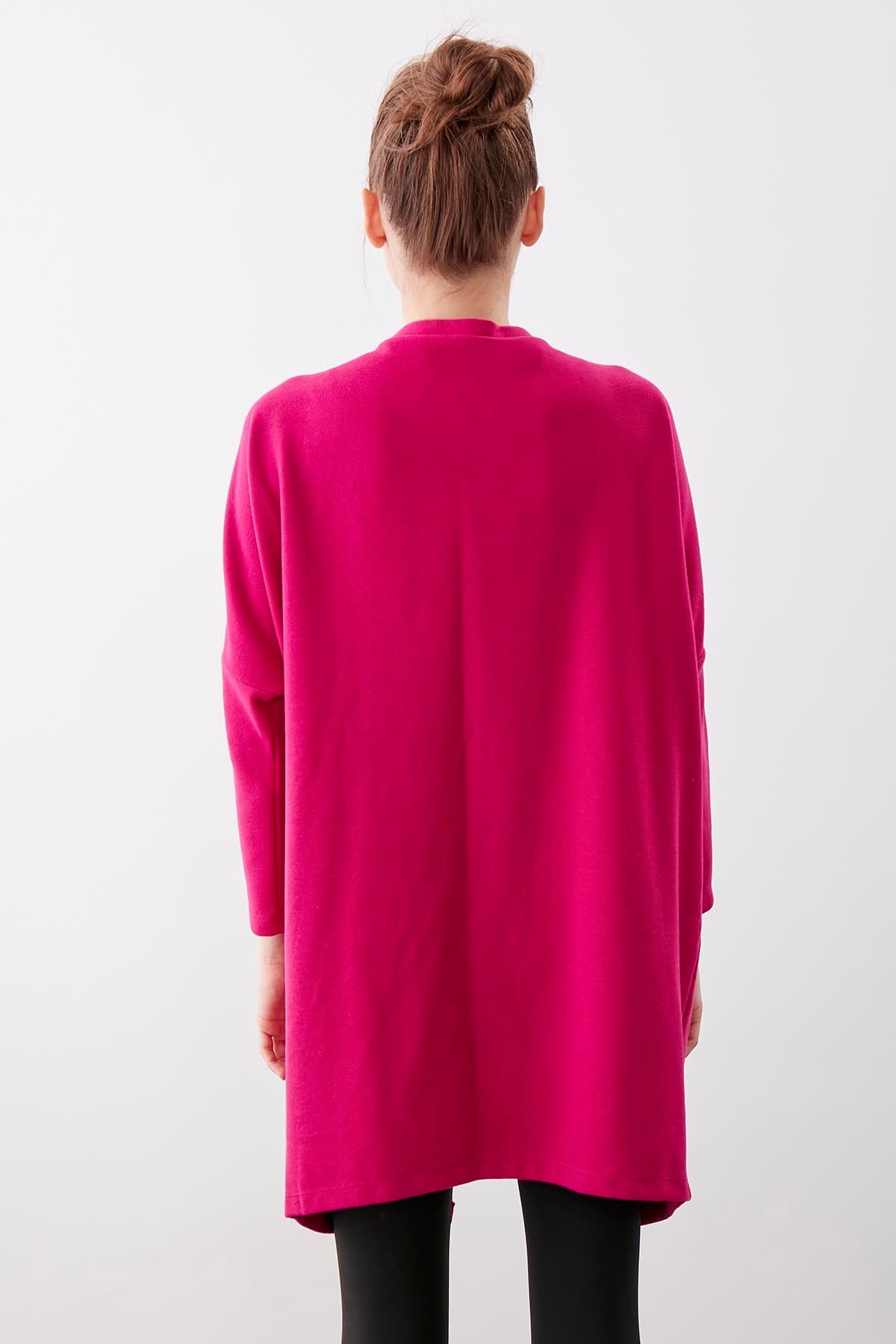 BAT SLEEVE KNITTED CARDIGAN