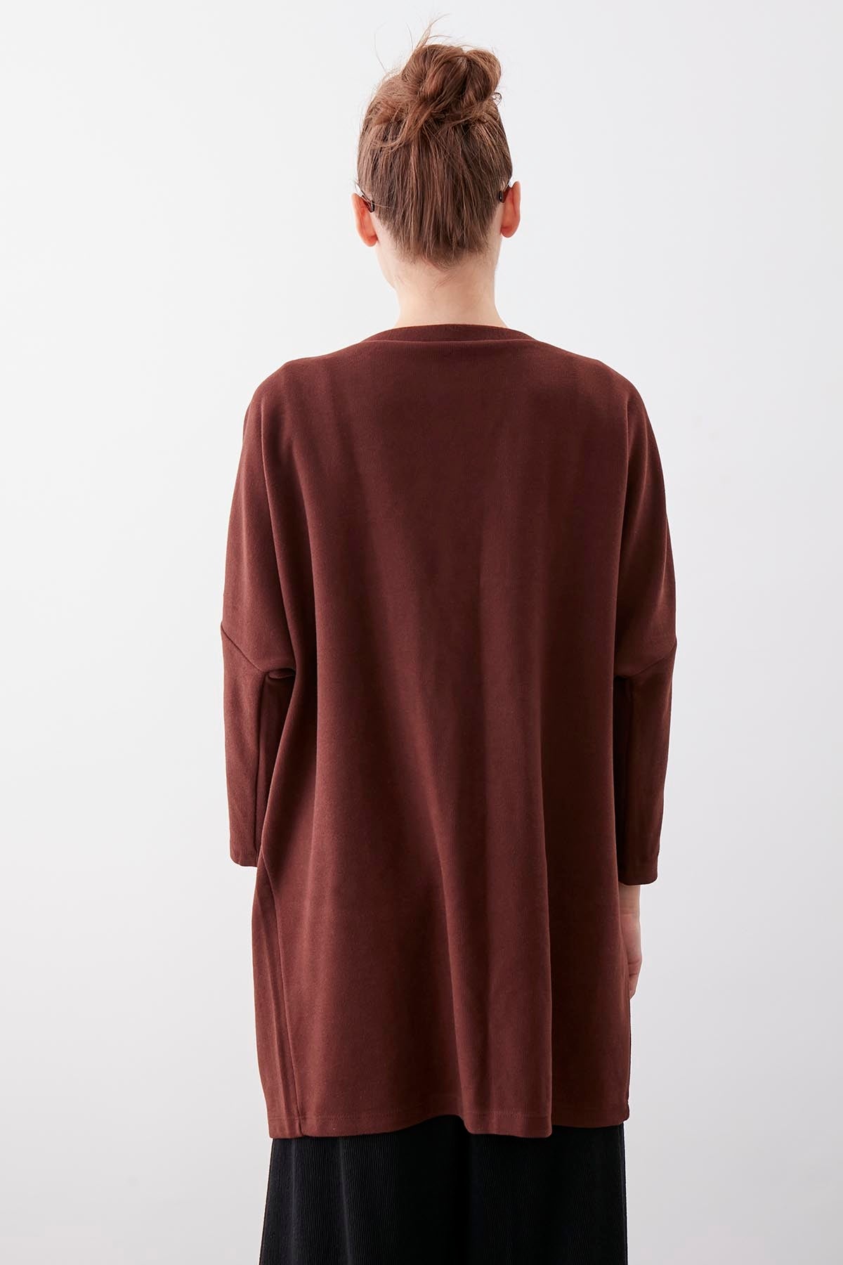 BAT SLEEVE KNITTED CARDIGAN