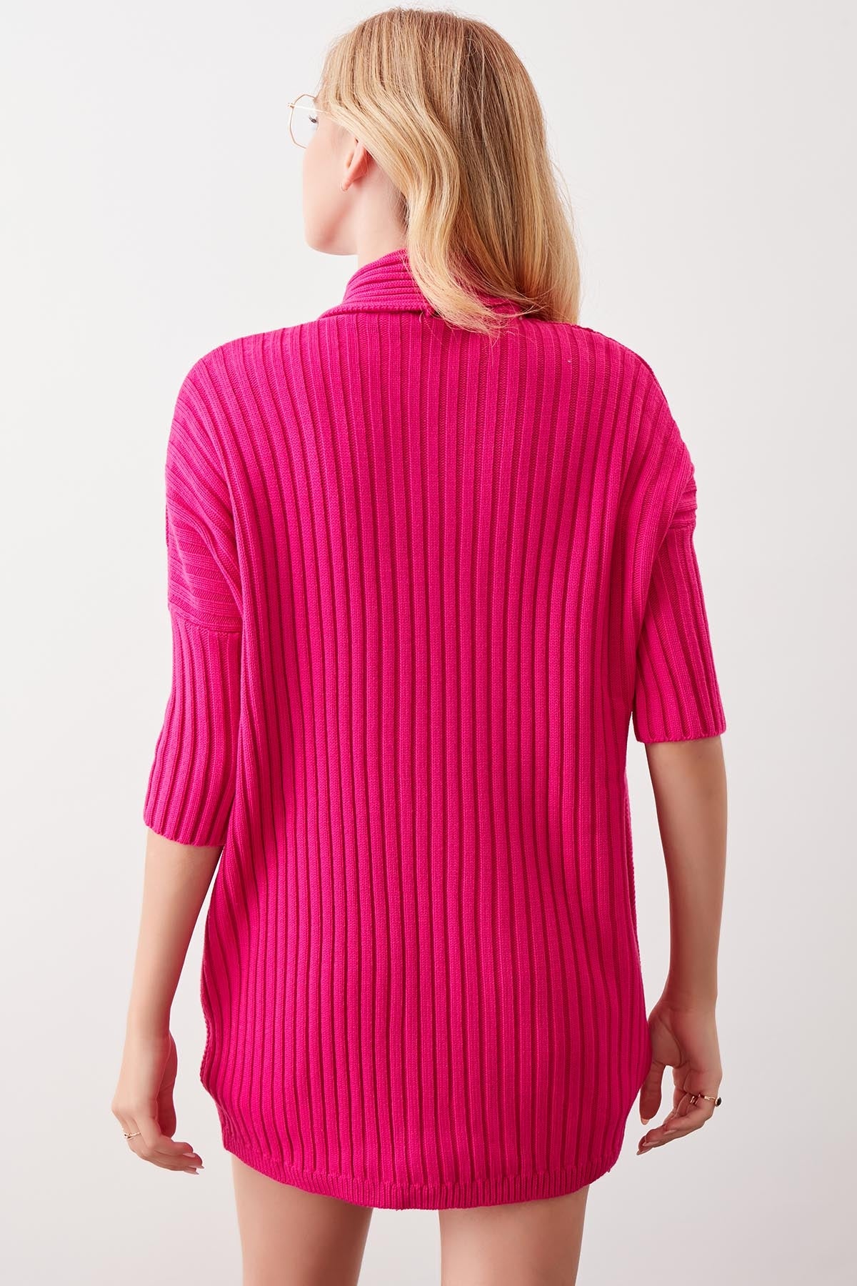 BAT SLEEVE LOOSE KNITTED CARDIGAN
