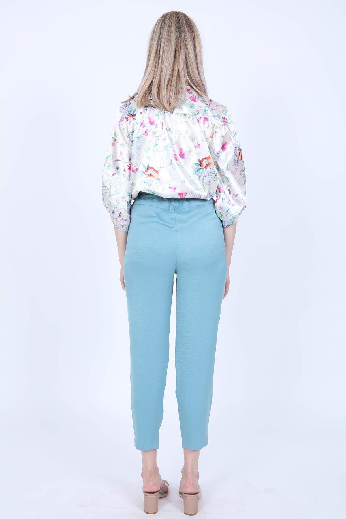 HIGH-WAIST JAGGED CROP TROUSERS