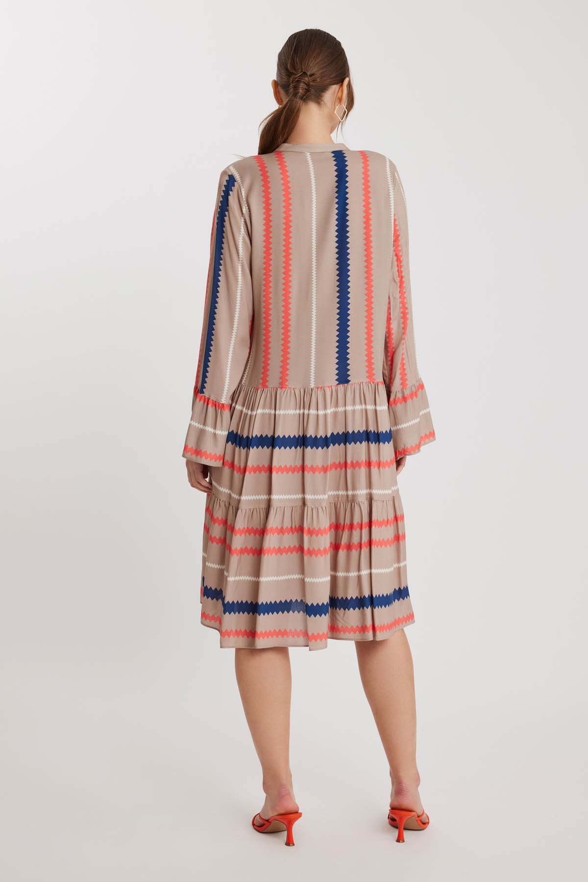 ZIGZAG DRESS LONG SLEEVE