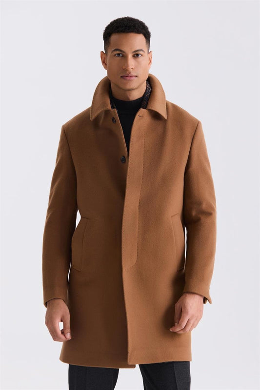 Tan Color Men's Overcoat
