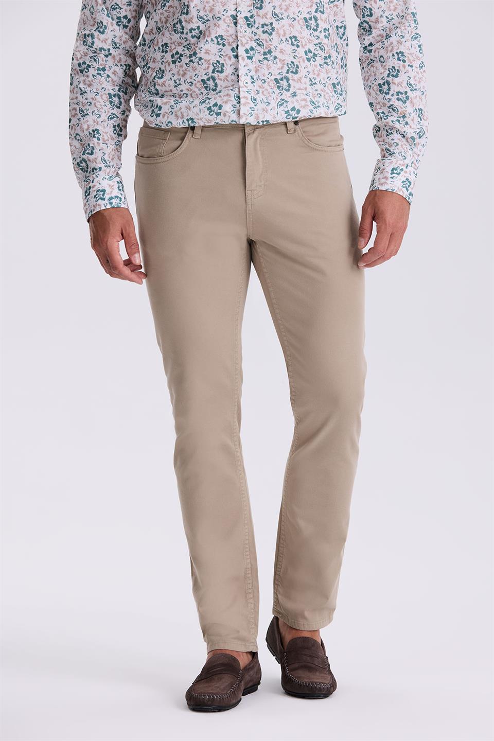 Mink Comfort Fit Cotton Cozy Cut With 5 Pockets Trousers