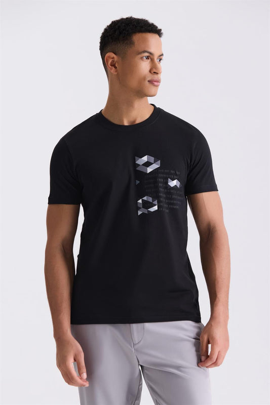 Slim Fit Round Collar T Shirt