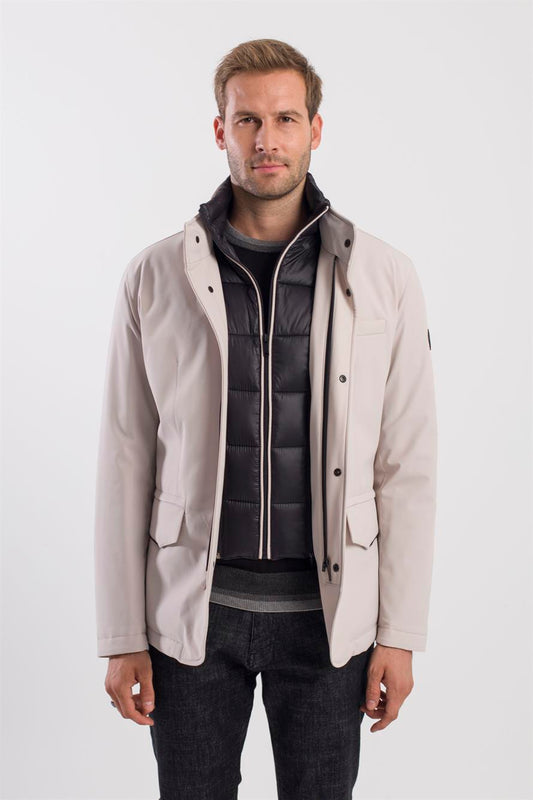 Stone Comfort Fit Concealed Hooded Jacket