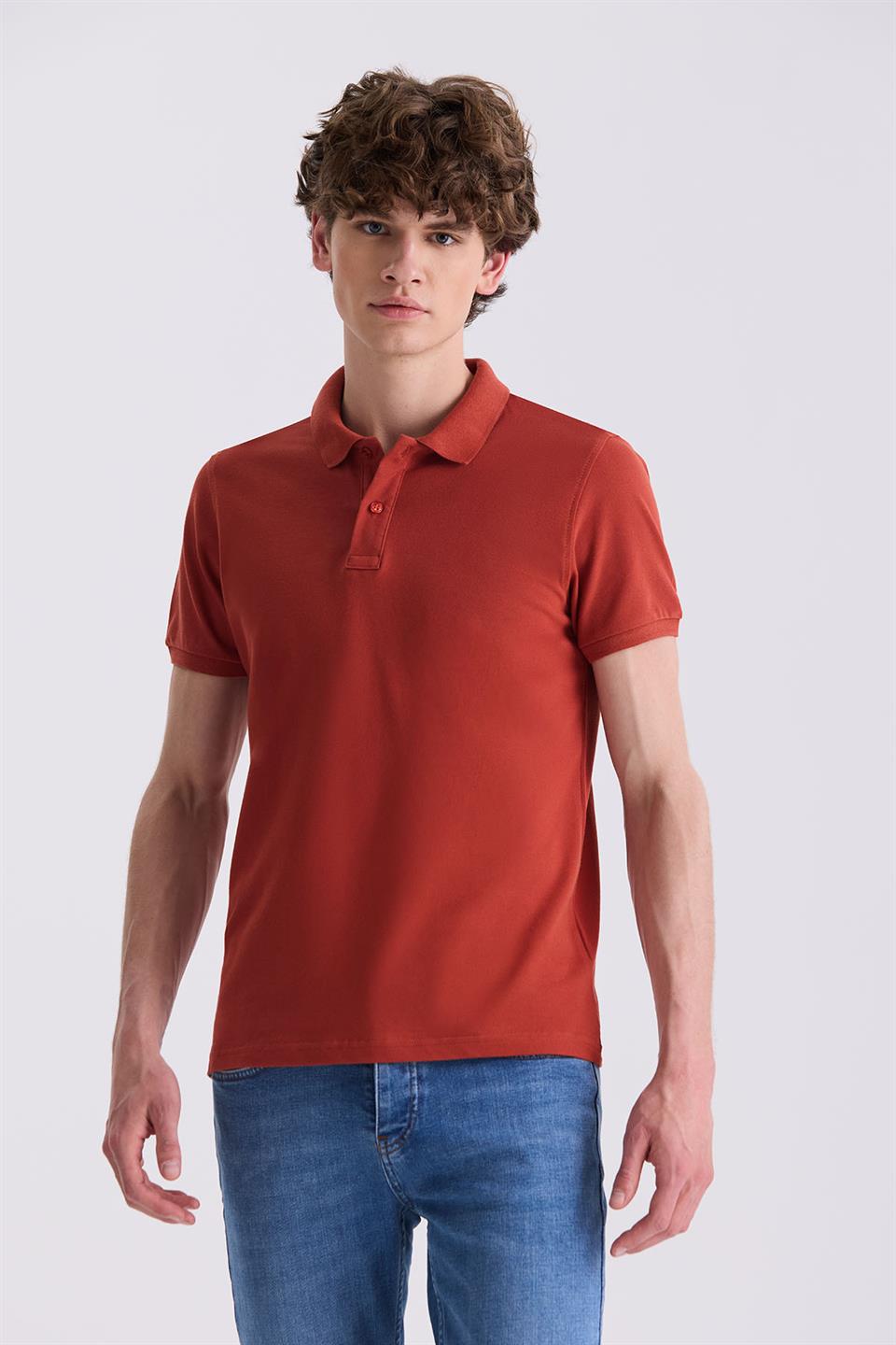 Slim Fit Polo Collar T Shirt