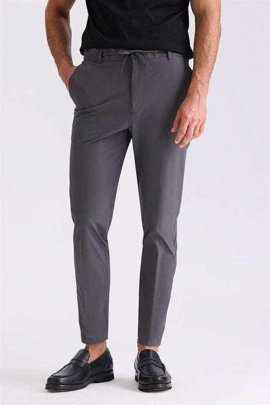 Anthracite Comfort Fit Elasticated Sports Jogger Trousers