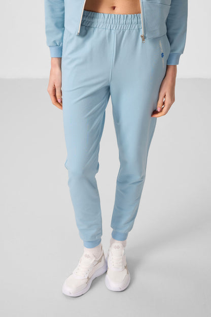 Light Blue Hooded Zippered Oversize Women's Tracksuit Set - 95328