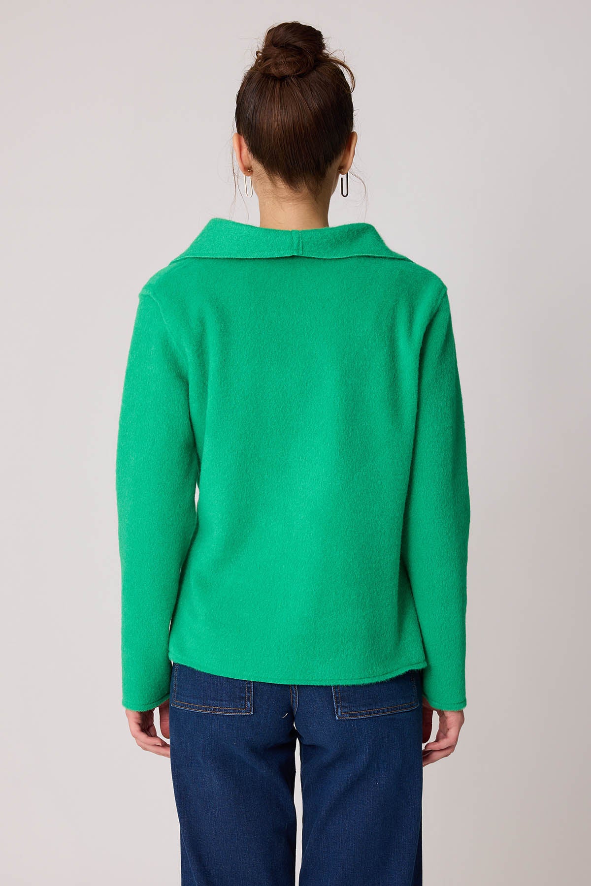ASYMMETRIC JACKET WITH BUCKLE BINDING