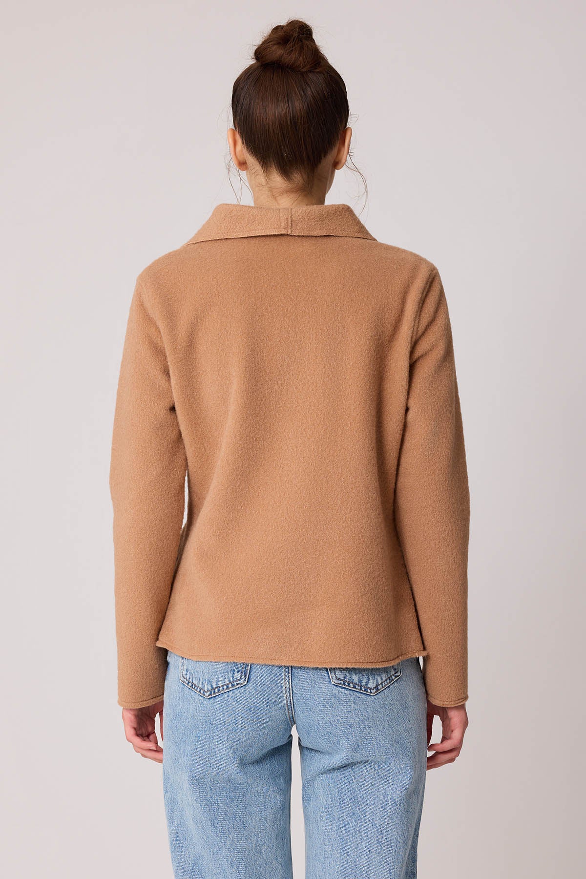 ASYMMETRIC JACKET WITH BUCKLE BINDING