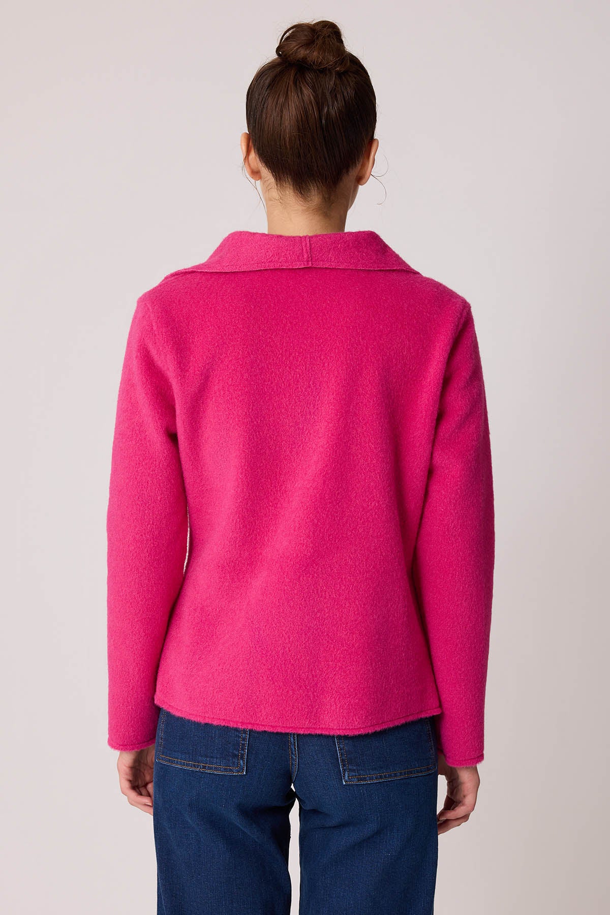 ASYMMETRIC JACKET WITH BUCKLE BINDING