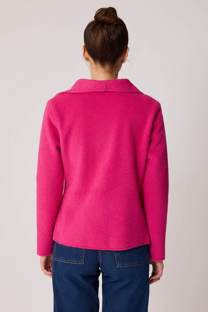 ASYMMETRIC JACKET WITH BUCKLE BINDING