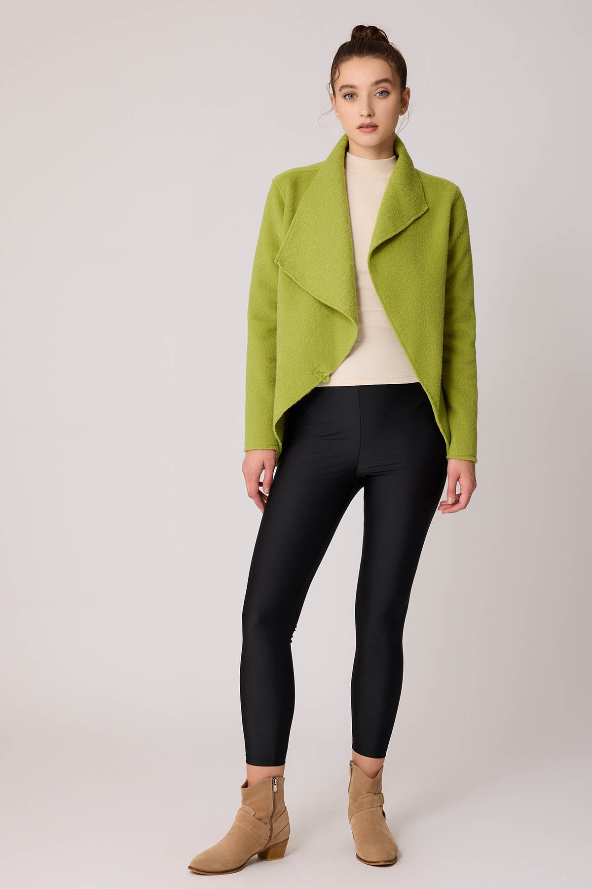 ASYMMETRIC JACKET WITH BUCKLE BINDING