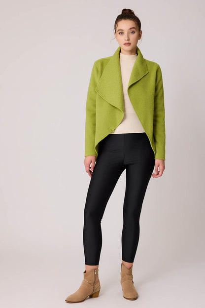 ASYMMETRIC JACKET WITH BUCKLE BINDING