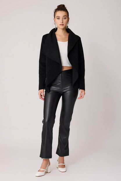 ASYMMETRIC JACKET WITH BUCKLE BINDING