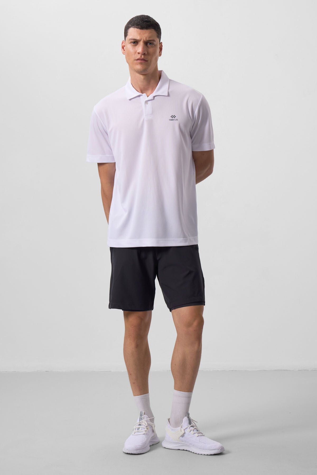 Anthracite Polyester Thin Soft Standard Fit Men's Padded Shorts - 81287