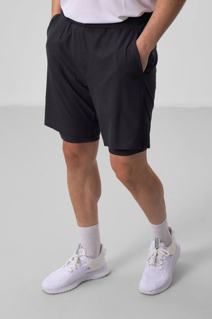Anthracite Polyester Thin Soft Standard Fit Men's Padded Shorts - 81287