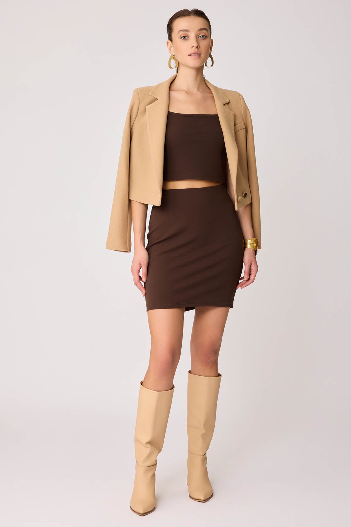 MINI-SKIRT WITH ELASTANE WAIST