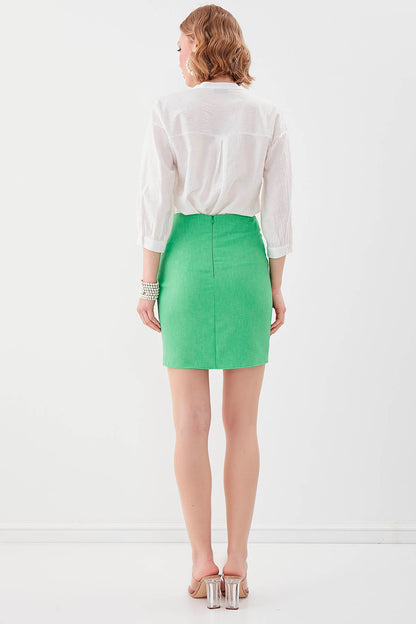 ZIPPERED PENCIL SKIRT