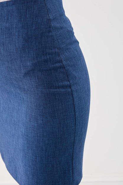 ZIPPERED PENCIL SKIRT