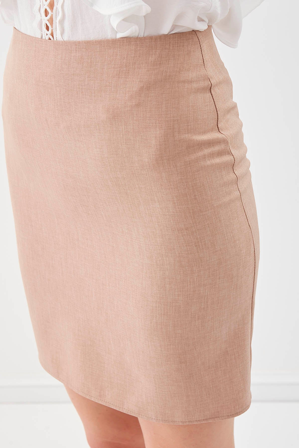 ZIPPERED PENCIL SKIRT