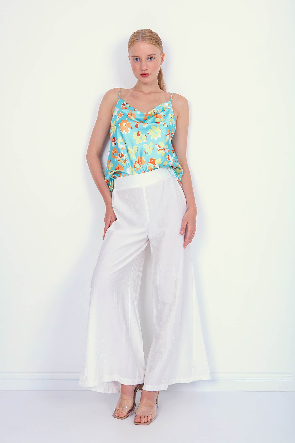 TROUSERS WITH ELASTANE WAIST