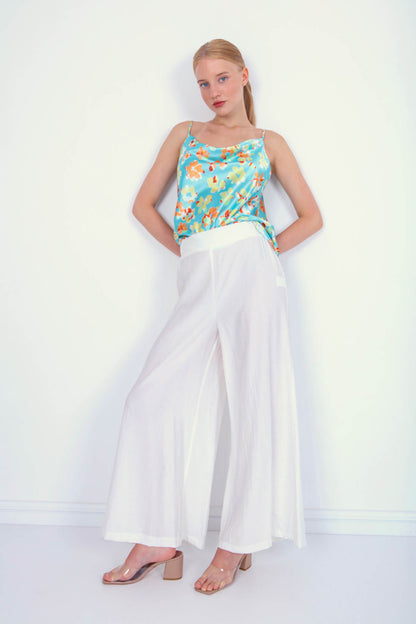 TROUSERS WITH ELASTANE WAIST