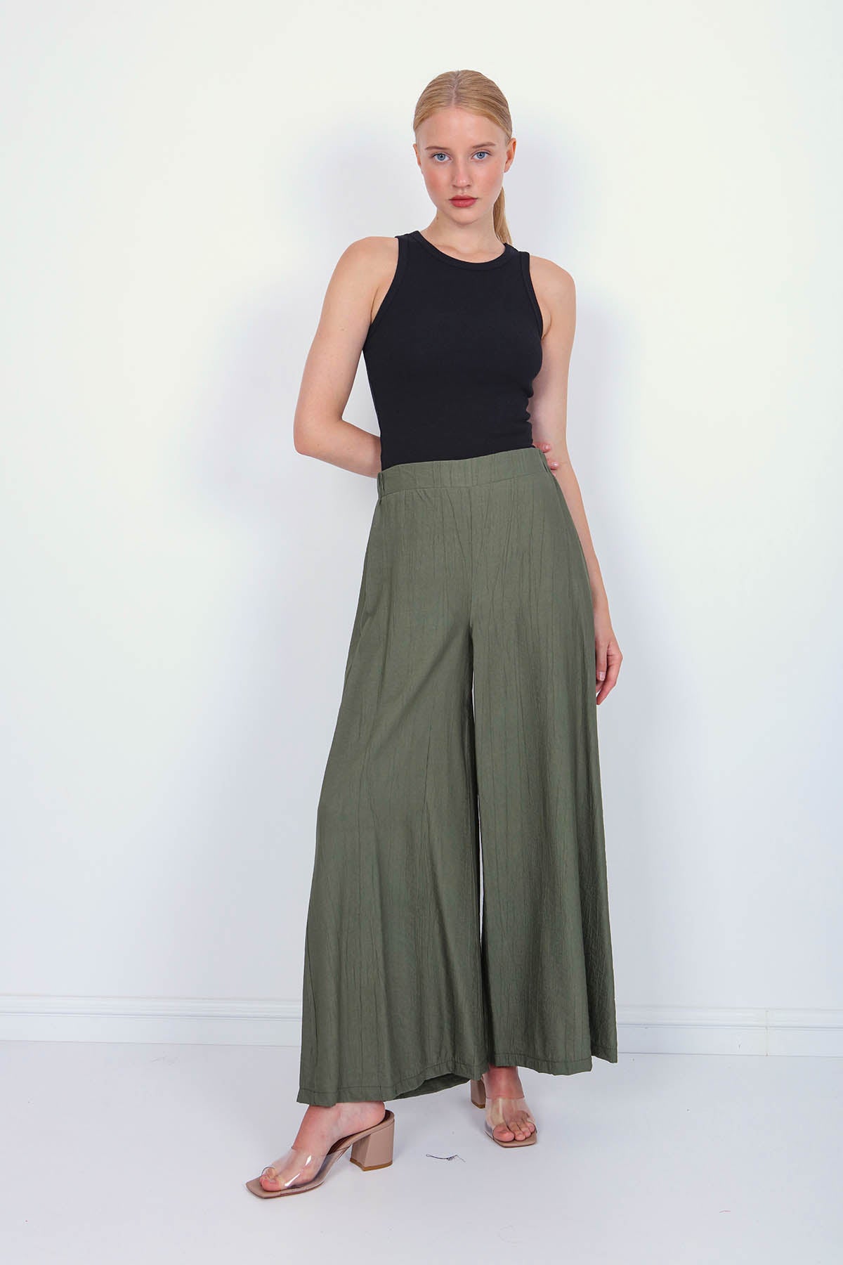 TROUSERS WITH ELASTANE WAIST