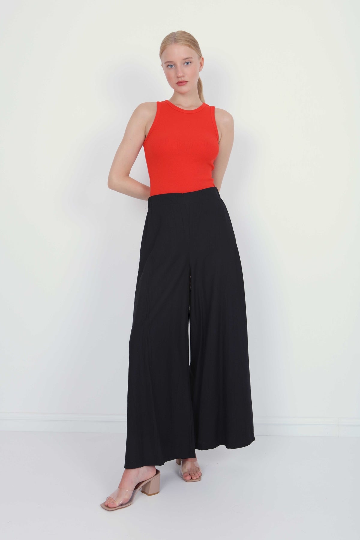 TROUSERS WITH ELASTANE WAIST