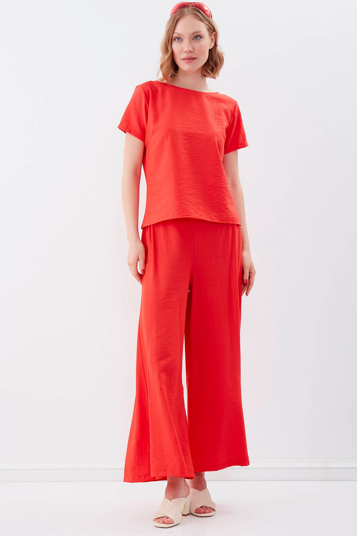 TROUSERS WITH ELASTANE WAIST