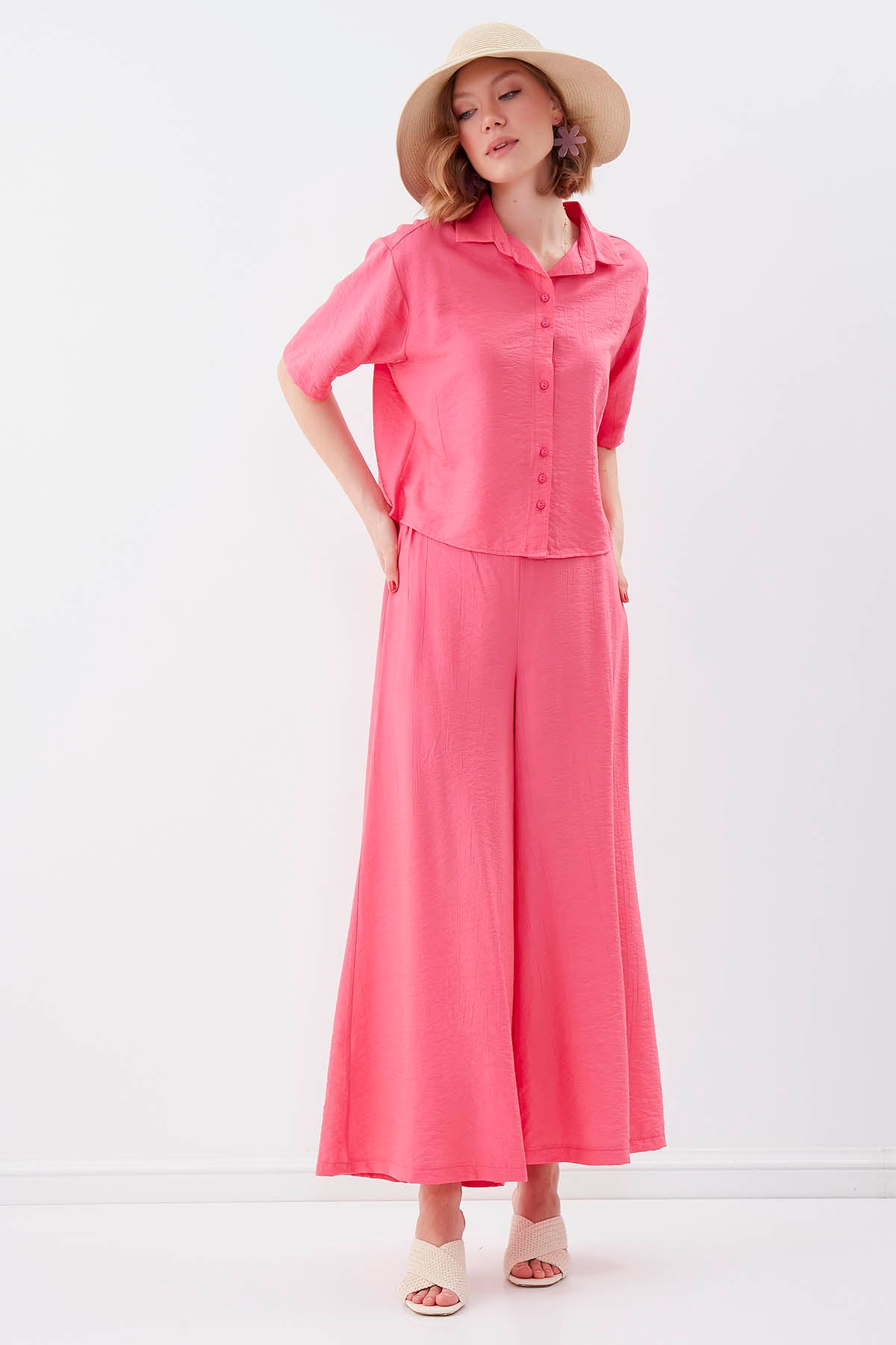 TROUSERS WITH ELASTANE WAIST