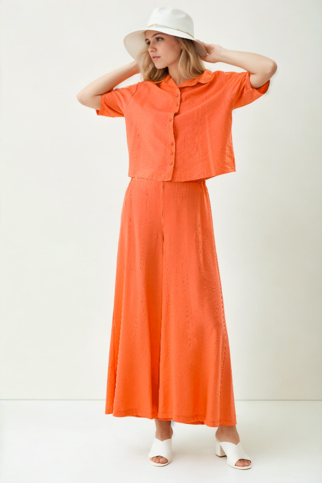 TROUSERS WITH ELASTANE WAIST
