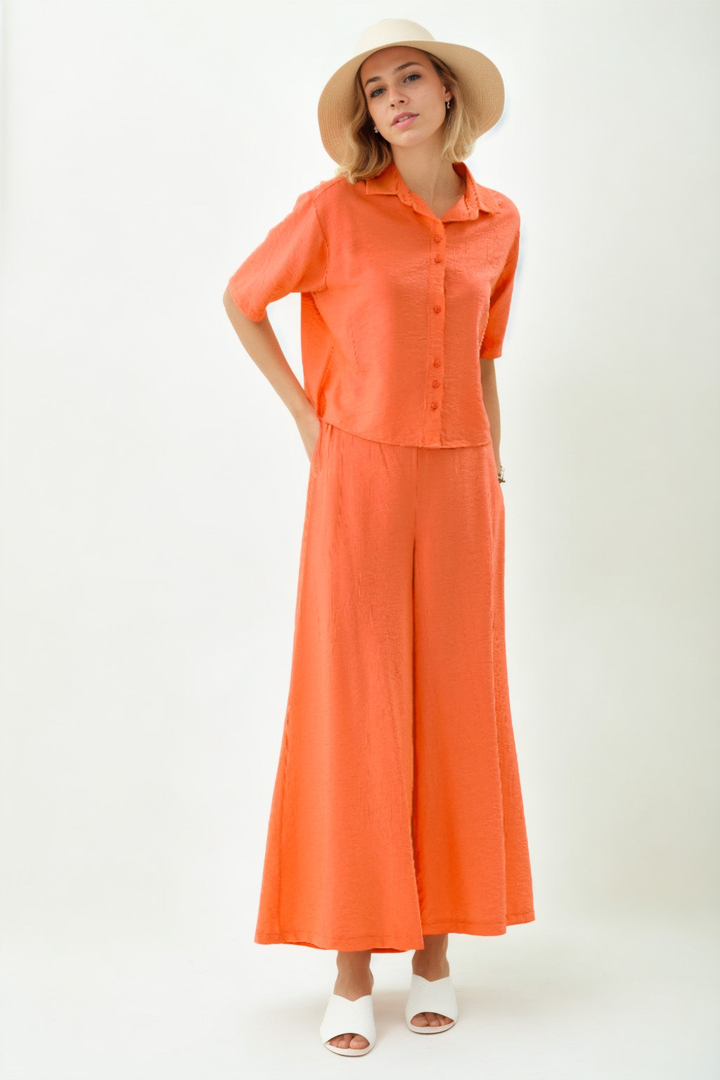 TROUSERS WITH ELASTANE WAIST