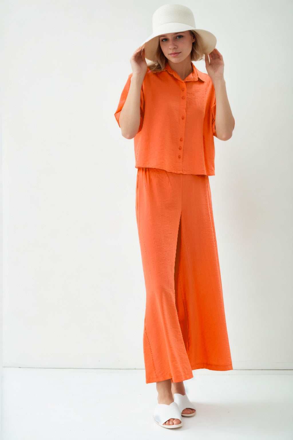TROUSERS WITH ELASTANE WAIST